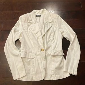 Tempted White Blazer Size M